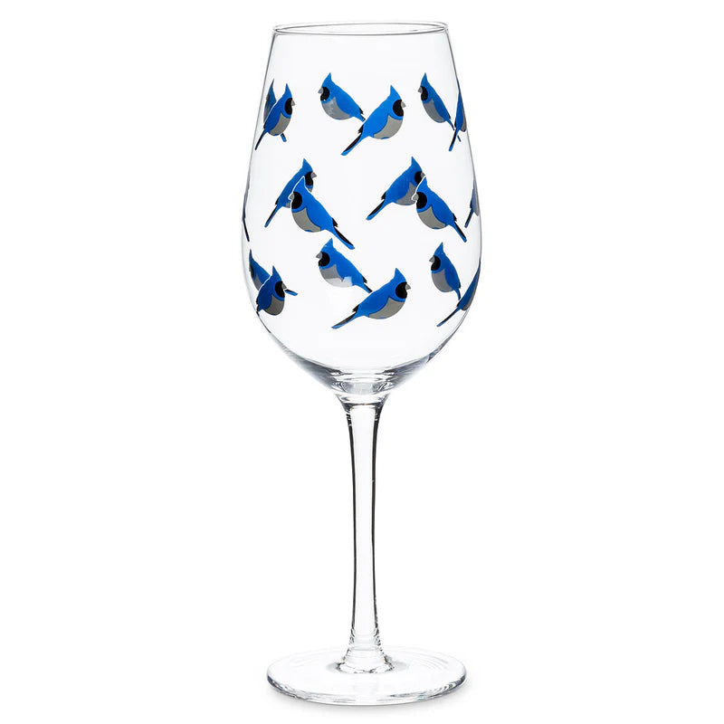 Verre à vin Geai bleu