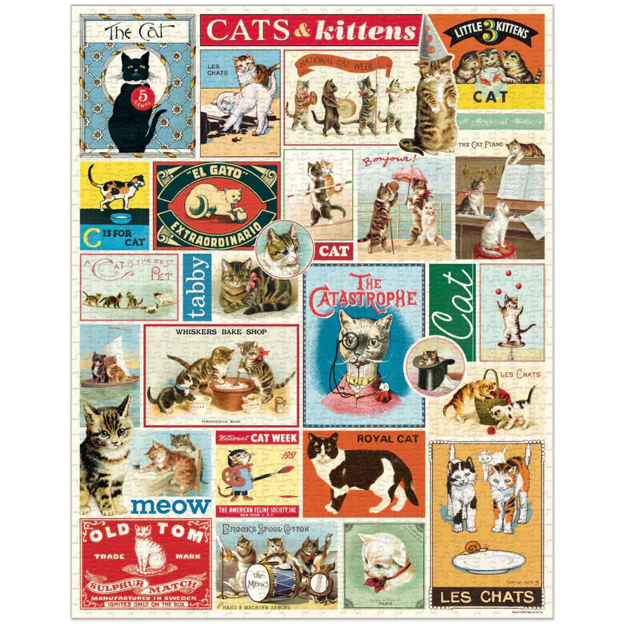 Casse-tête 1000 morceaux - Chats et Chatons