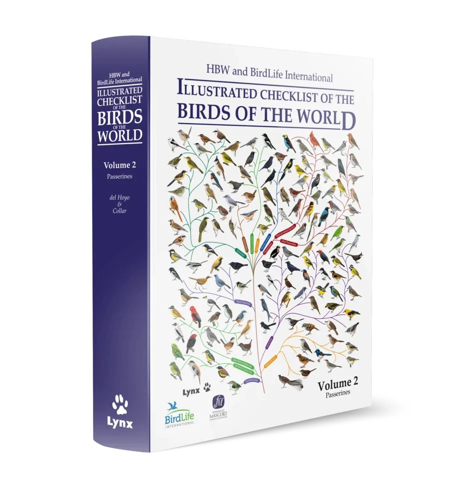 Illustraded checklist of the birds of the world Vol 2 (passériformes)