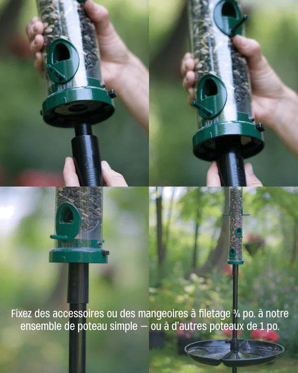 Adaptateur de haut de poteau fileté 1 pouce