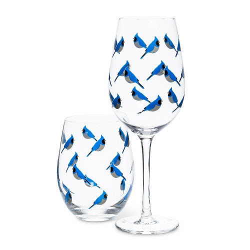 Collection de verres Geai bleu