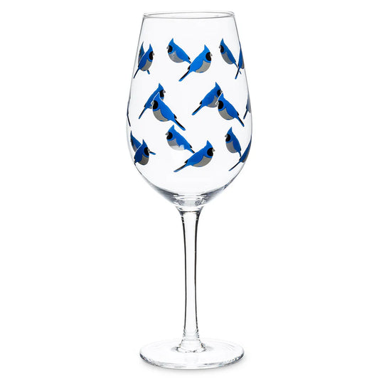 Verre à vin Geai bleu