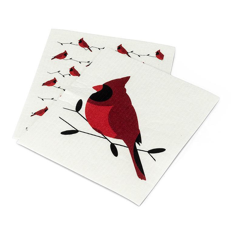 Lavette suédoise avec Cardinal - Ensemble de 2