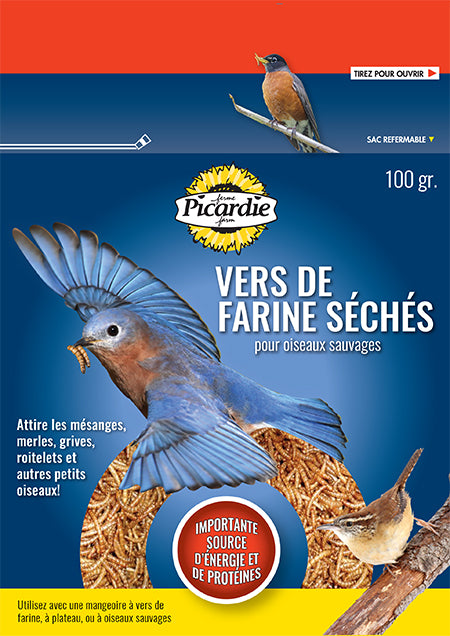 Vers de farine déshydratés 100g - Picardie