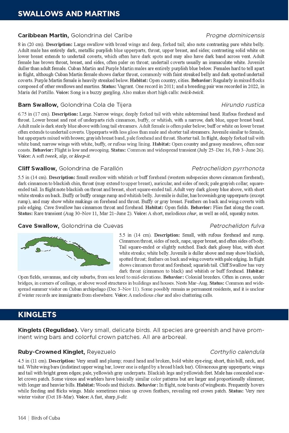 Field Guide to the Birds of Cuba