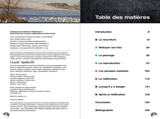 Le Comportement des oiseaux du Québec