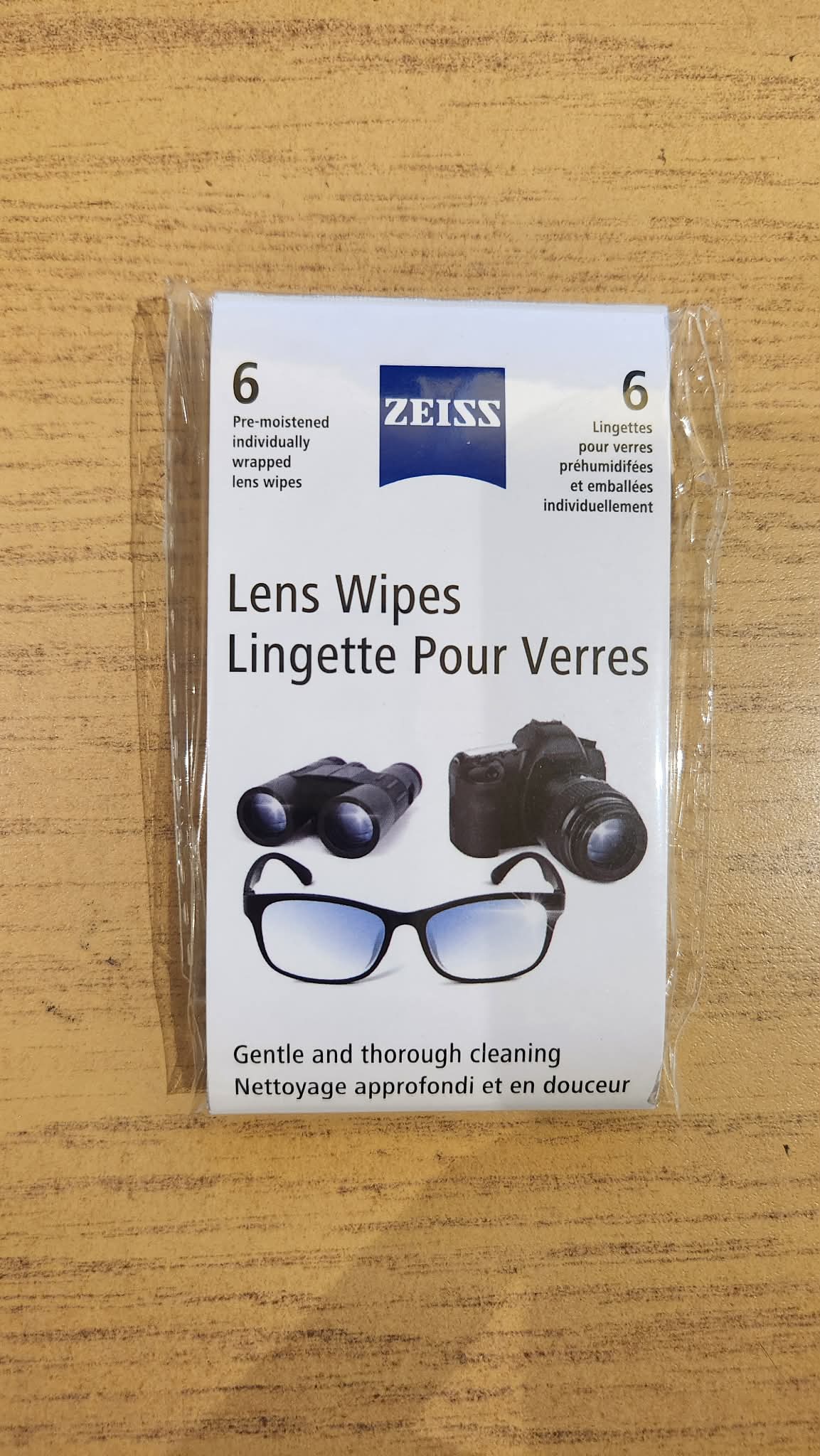 Lingettes (6x) pour verres - Zeiss