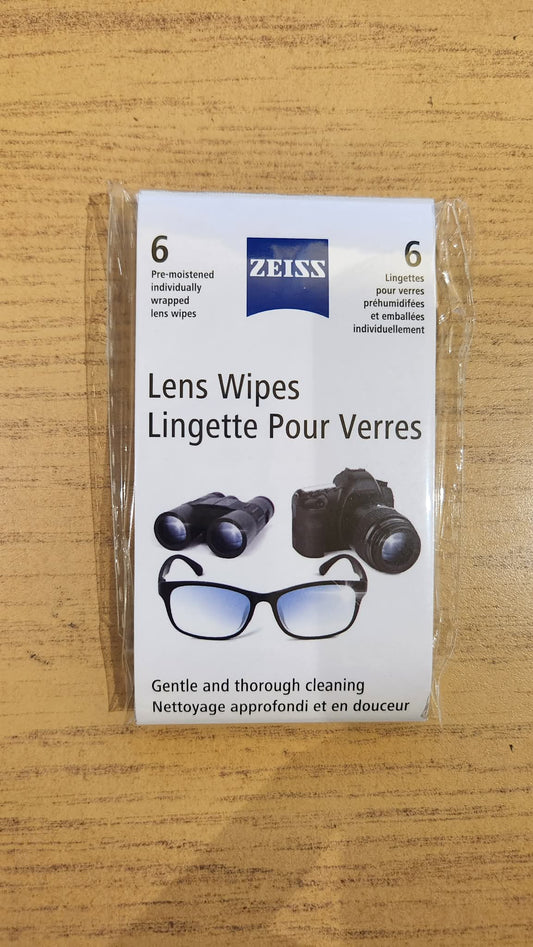 Lingettes (6x) pour verres - Zeiss