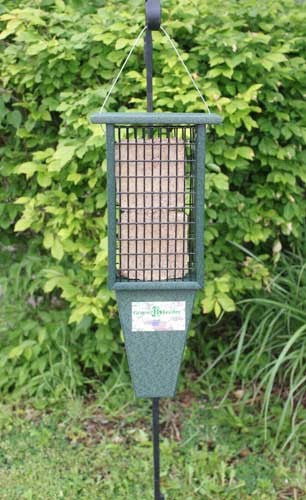 Large suet feeder for woodpeckers