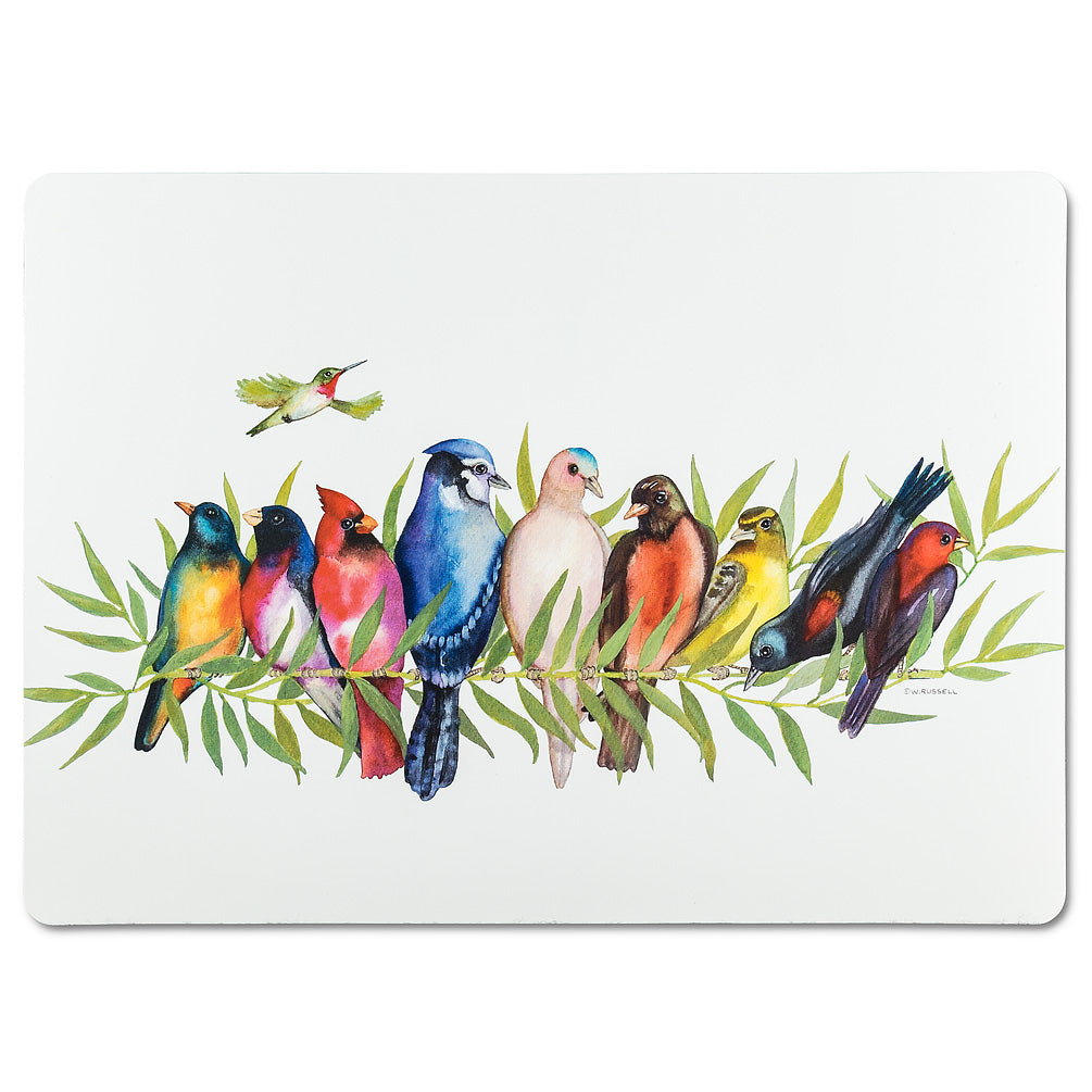 Napperon oiseaux sur branche