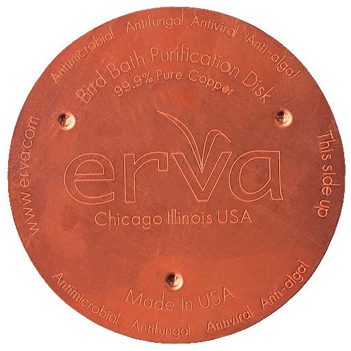 Disque de purification pour bain d'oiseaux