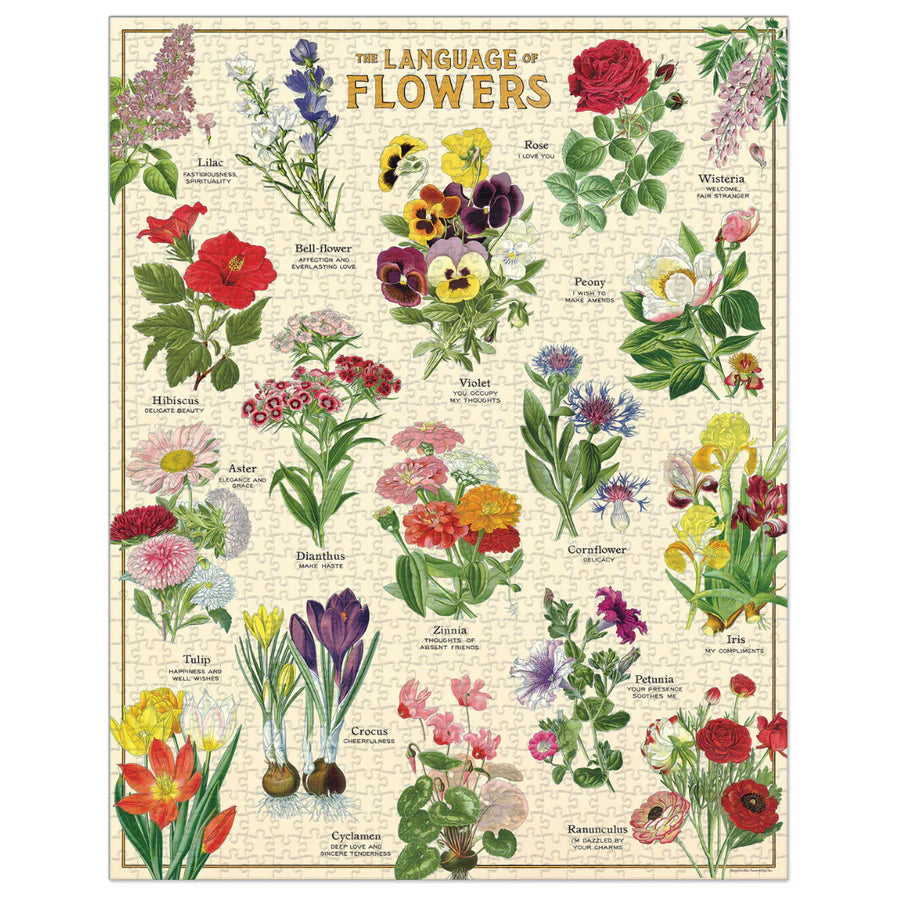 Casse-tête 1000 morceaux - Le langage des fleurs