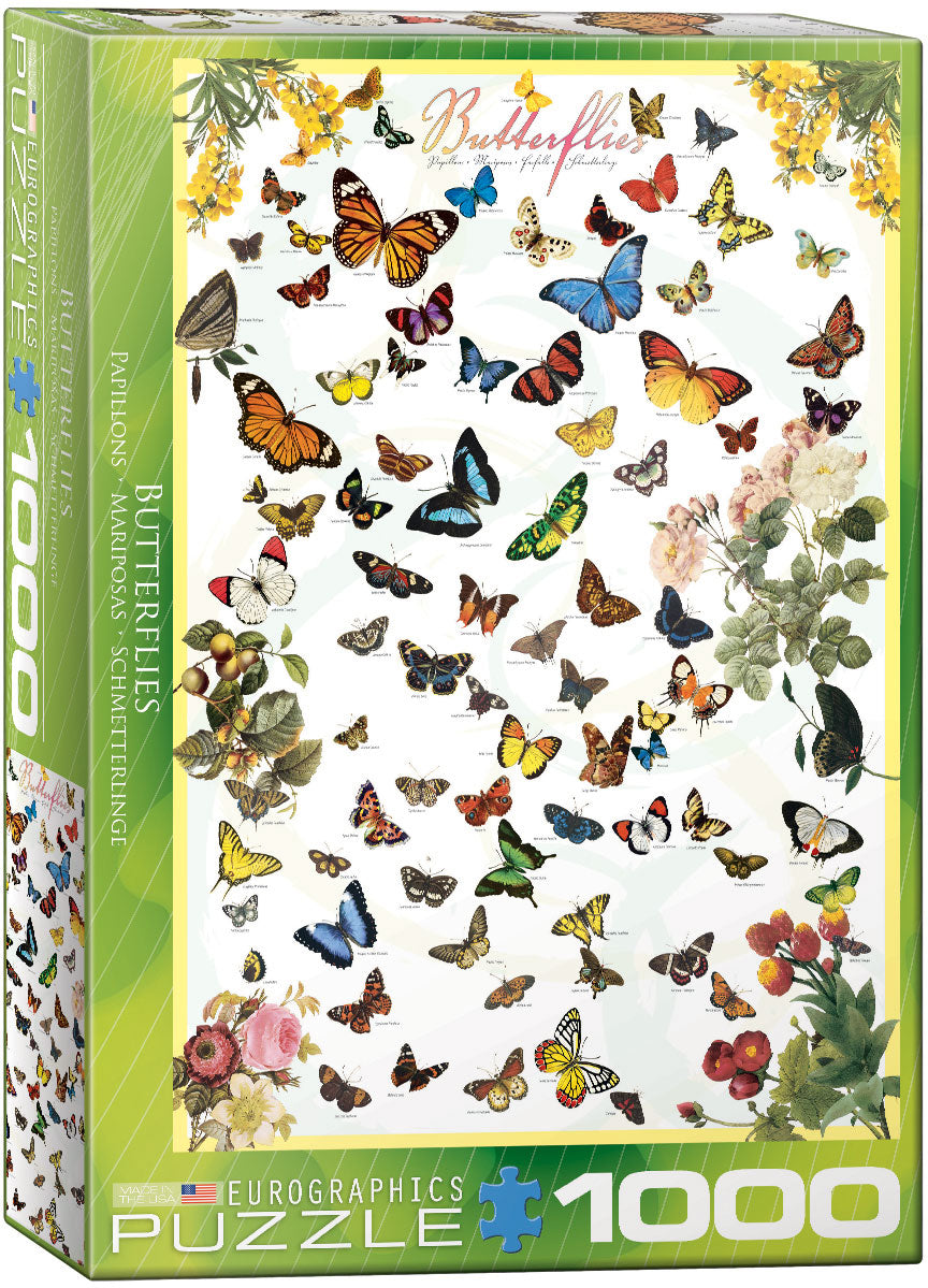 Casse-tête 1000 morceaux - Papillons
