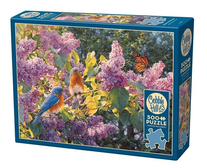 Casse-tête 500 morceaux – Merlebleus et lilas