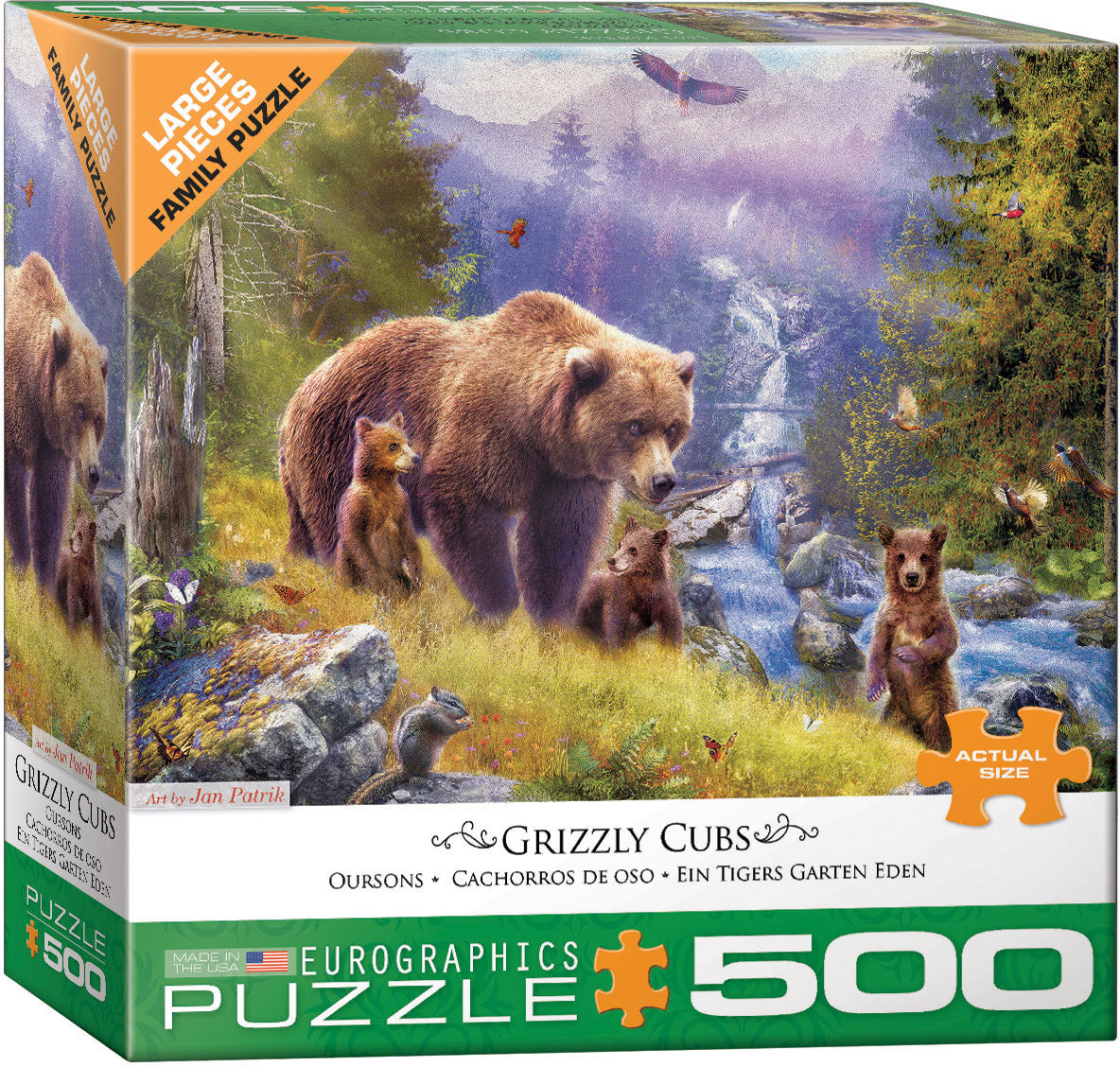 Casse-tête 500 morceaux - Grizzly