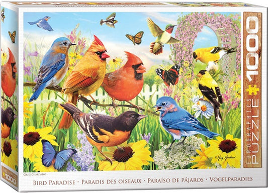 Casse-tête 1000 morceaux - Oiseaux de jardin Amérique du Nord