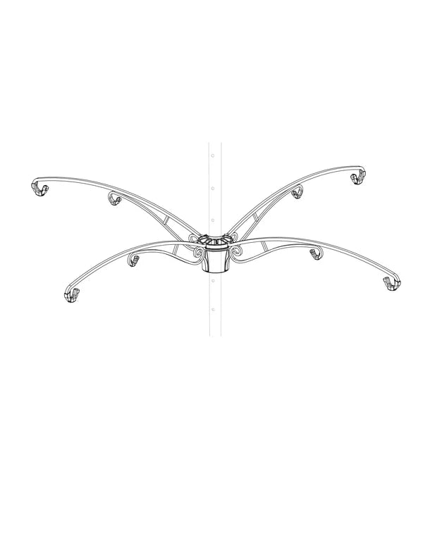 Ensemble de bras pour poteau raccoon buster