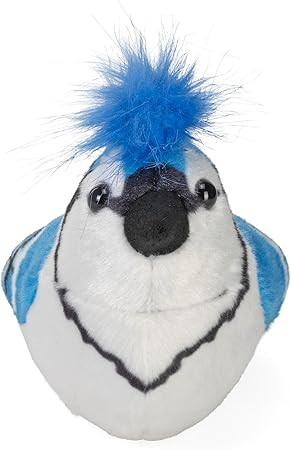 Geai bleu en peluche avec chant