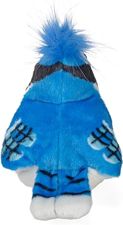 Geai bleu en peluche avec chant