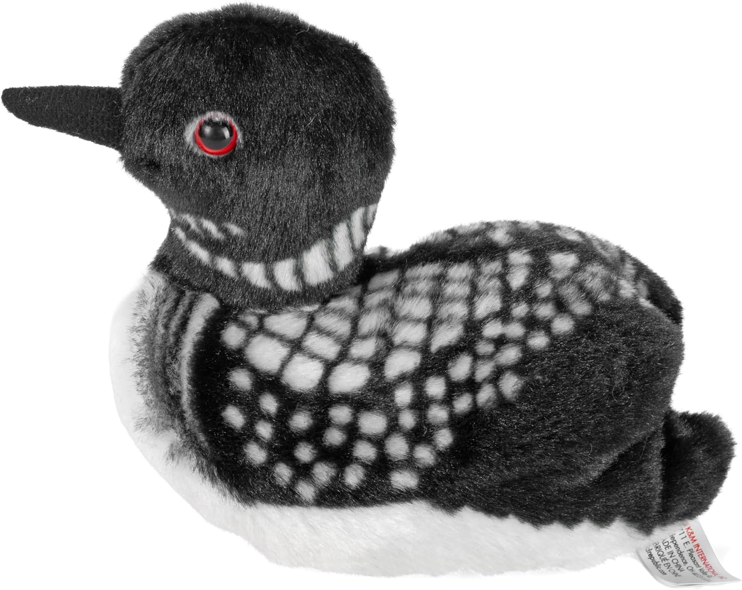 Plongeon huard en peluche avec chant