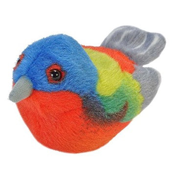 Passerin nonpareil en peluche avec chant