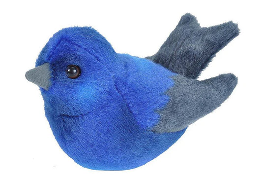 Hirondelle noire en peluche avec chant
