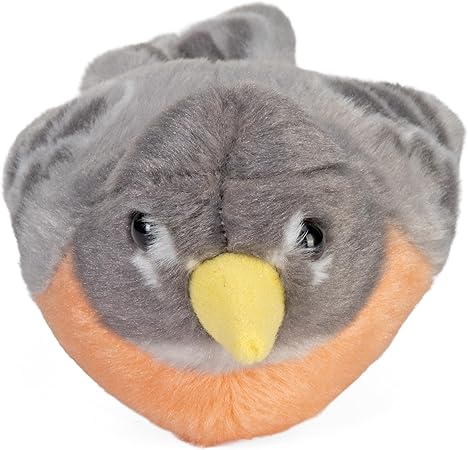Merle d'Amérique en peluche avec chant