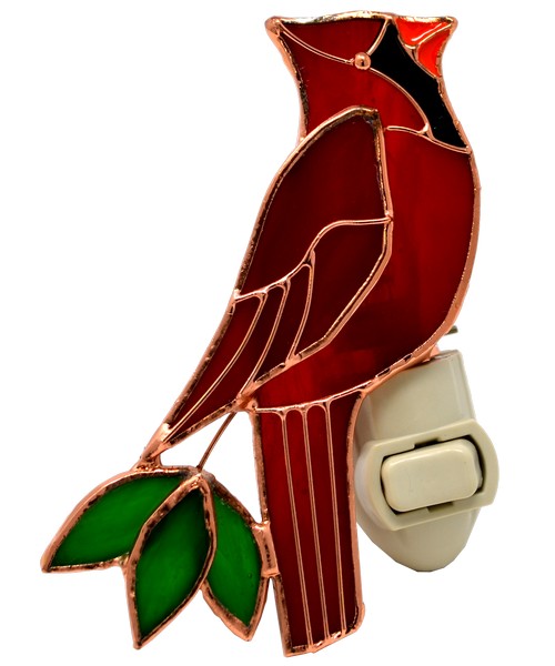 Veilleuse Cardinal Vitrail