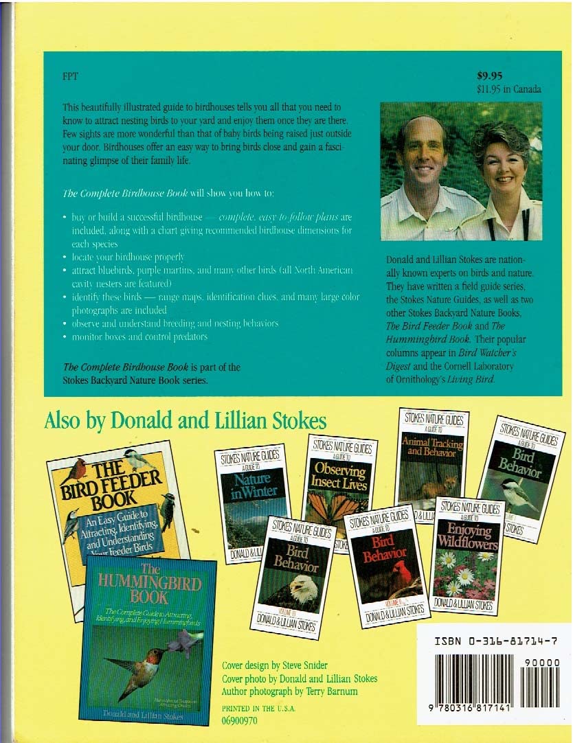 The Complete Birdhouse Book by Donald and Lillian Stokes