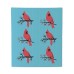 Cardinal on branch Swedish Cloths - Set of 2