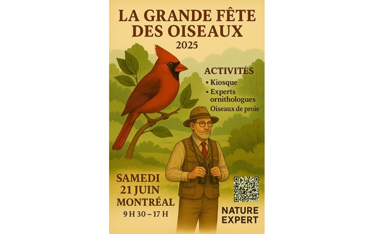 Participants à la Grande Fête des Oiseaux 2025 chez Nature Expert à Montréal