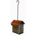 Double suet hanging feeder with roof
