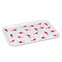 Cardinals and birch Tray