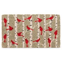 Special Halloween - Cardinals in Birch Doormat