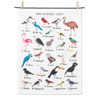 Bird Alphabet Tea Towel