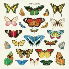 Butterflies Vintage Napkins (4)