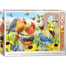 Puzzle 1000 pieces - Garden Birds - North America