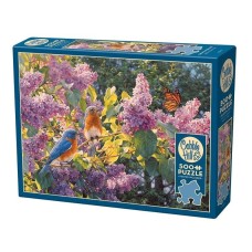Puzzle 500 pieces - Bluebird and lilac