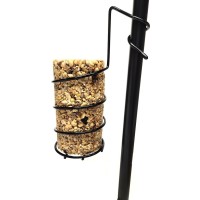 Coil cylinder bird feeder for 1" poles