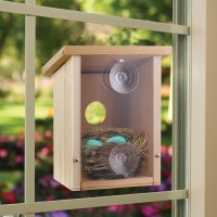 Nest View Bird House with Window Film