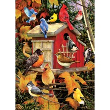 Puzzle 500 pieces - Red bird house