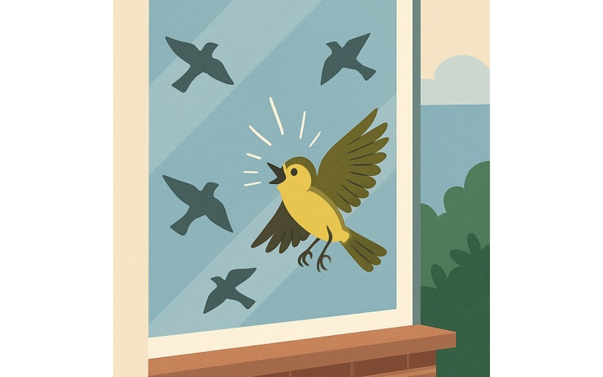 Evitez les collisions d'oiseaux sur vos fenêtres