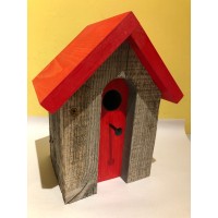 Barn Wood Nesting Box - Arched door