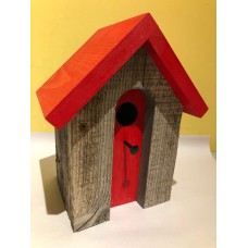 Barn Wood Nesting Box - Arched door