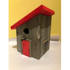 Barn Wood Nesting Box - Slanted Roof