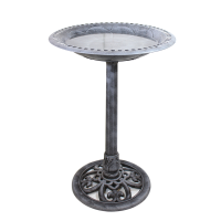 Special Halloween - Antique Silver Bird Bath