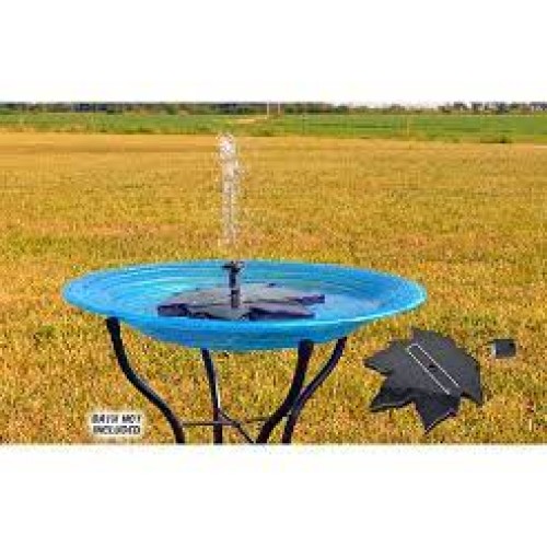 Bain Doiseau Fontaine Solaire pour Bain Doiseau avec 7 Buses pour Jardin Piscine Usefulness PERFECTHA Fontaine De Piscine Lumineuse Color/ée