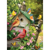 Puzzle 1000 pieces - Green Summer Birdhouse