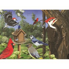 Puzzle 35 pieces - Feeder Birds