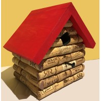 Wood and Cork Nesting Box